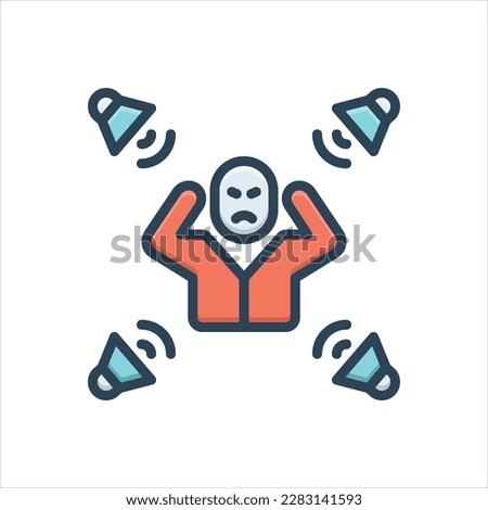 Vector colorful illustration icon for surround