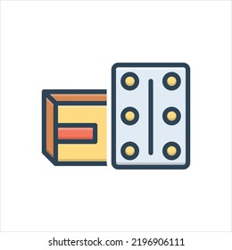 Vector colorful illustration icon for  tablet