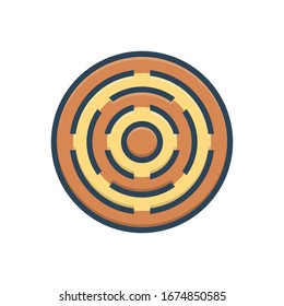 Vector colorful illustration icon for target