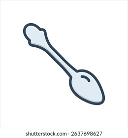 Vector colorful illustration icon for tea spoon