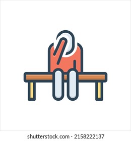 Vector colorful illustration icon for  temporal