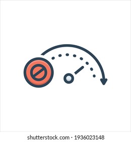 Vector colorful illustration icon for  test