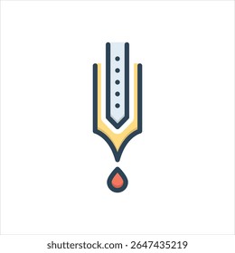 Vector colorful illustration icon for tilak