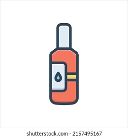 Vector colorful illustration icon for toner