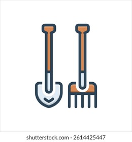Vector colorful illustration icon for tools