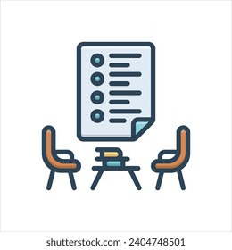 Vector colorful illustration icon for topic