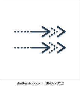 Vector colorful illustration icon for towards