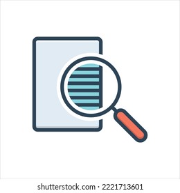 Vector colorful illustration icon for transparency