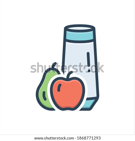 Vector colorful illustration icon for truly