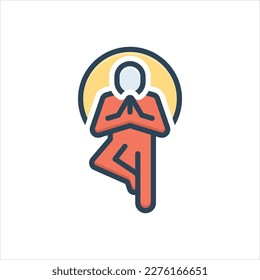 Vector colorful illustration icon for try