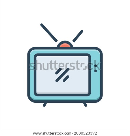 Vector colorful illustration icon for tuner