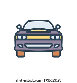 Vector colorful illustration icon for  vehicle