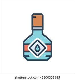 Vector colorful illustration icon for vintage
