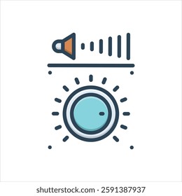 Vector colorful illustration icon for volume