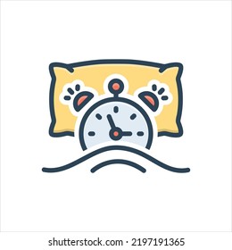 Vector colorful illustration icon for wake