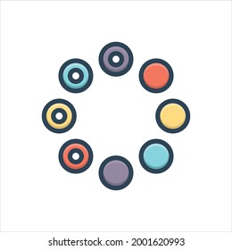 Vector colorful illustration icon for website loading