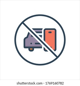 Icono de ilustración de color vectorial durante un tiempo