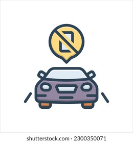 Vector colorful illustration icon for while