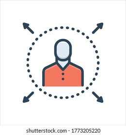 Vector colorful illustration icon for widespread