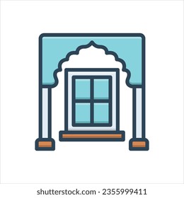 Vector colorful illustration icon for windows