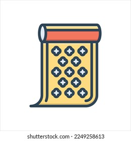 Vector colorful illustration icon for wrapping