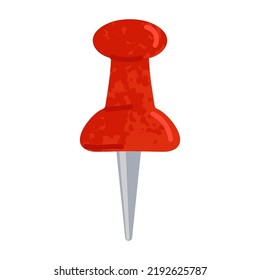 Vector colorful illustration of Pin isolated on white background