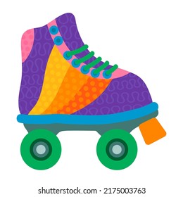 Vector colorful illustration of Roller isolated on white