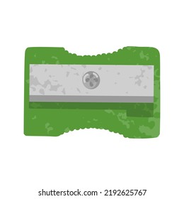 Vector colorful illustration of Sharpener isolated on white background