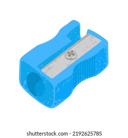 Vector colorful illustration of Sharpener isolated on white background