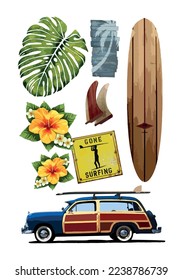 Inglês

Vector colorful illustration of summer and surf related elements.

