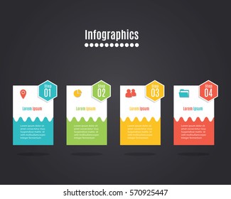 Vector colorful info graphics