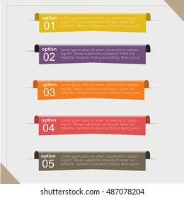Vector colorful info graphics for business presentations, for info graphics, graphic or website layout vector.