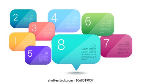 vector colorful info graphics for your business presentations