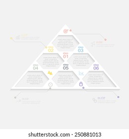 Vector colorful info graphics for your business presentations. Can be used for info graphics, graphic or website layout vector, numbered banners, diagram, horizontal cutout lines, web design. 