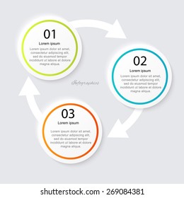 Vector colorful info graphics for your business presentations. Can be used for info graphics, graphic or website layout vector, numbered banners, diagram, horizontal cutout lines, web design.