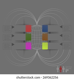 Vector colorful info graphics for your business presentations. 