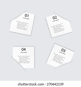 Vector colorful info graphics for your business presentations. Can be used for info graphics, graphic or website layout vector, numbered banners, diagram, horizontal cutout lines, web design. 