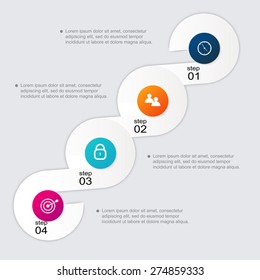 Vector colorful info graphics for your business presentations. 