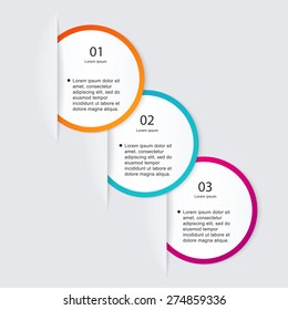 Vector colorful info graphics for your business presentations.