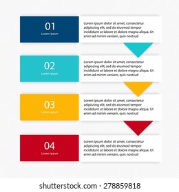 Vector colorful info graphics for your business presentations. Can be used for info graphics, graphic or website layout vector, numbered banners, diagram, horizontal cutout lines, web design.
