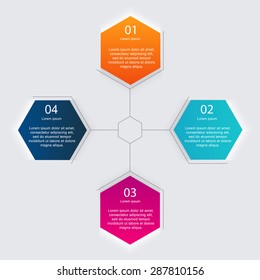 Vector colorful info graphics for your business presentations. Can be used for info graphics, graphic or website layout vector, numbered banners, diagram, horizontal cutout lines, web design.