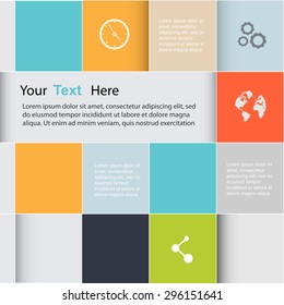 Vector colorful info graphics for your business presentations. Can be used for info graphics, graphic or website layout vector, numbered banners, diagram, horizontal cutout lines, web design.