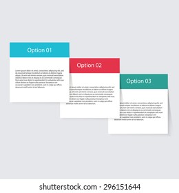 Vector colorful info graphics for your business presentations. Can be used for info graphics, graphic or website layout vector, numbered banners, diagram, horizontal cutout lines, web design.