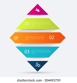 Vector colorful info graphics for your business presentations. Can be used for info graphics, graphic or website layout vector, numbered banners, diagram, horizontal cutout lines, web design.