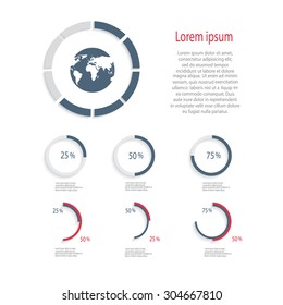Vector colorful info graphics for your business presentations. Can be used for info graphics, graphic or website layout vector, numbered banners, diagram, horizontal cutout lines, web design.