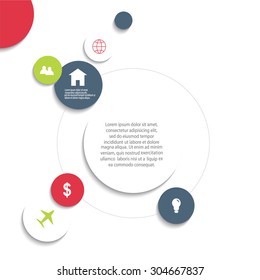 Vector colorful info graphics for your business presentations. Can be used for info graphics, graphic or website layout vector, numbered banners, diagram, horizontal cutout lines, web design.