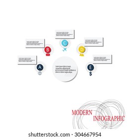 Vector colorful info graphics for your business presentations. Can be used for info graphics, graphic or website layout vector, numbered banners, diagram, horizontal cutout lines, web design.