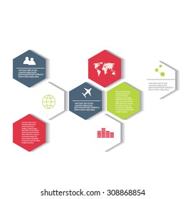 Vector colorful info graphics for your business presentations. Can be used for info graphics, graphic or website layout vector, numbered banners, diagram, horizontal cutout lines, web design.