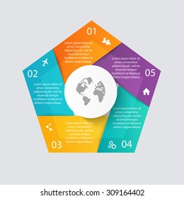 Vector colorful info graphics for your business presentations. Can be used for info graphics, graphic or website layout vector, numbered banners, diagram, horizontal cutout lines, web design.