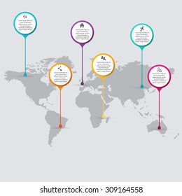 Vector colorful info graphics for your business presentations. Can be used for info graphics, graphic or website layout vector, numbered banners, diagram, horizontal cutout lines, web design.